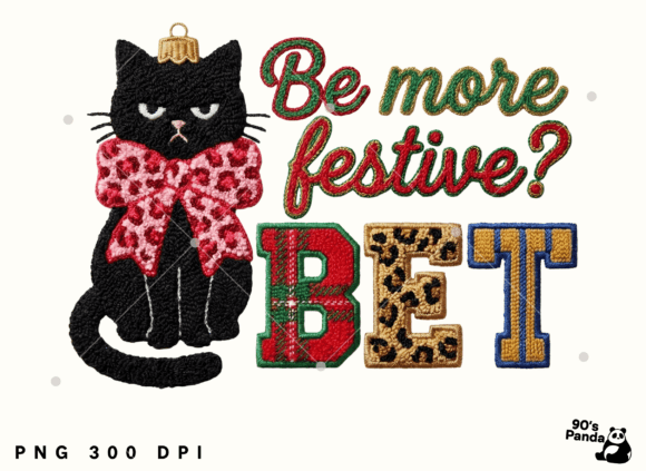 Be More Festive: Crochet Christmas Cat Illustrations