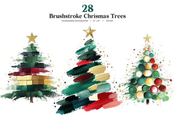 Brushstroke Christmas Tree Clipart 28 Review