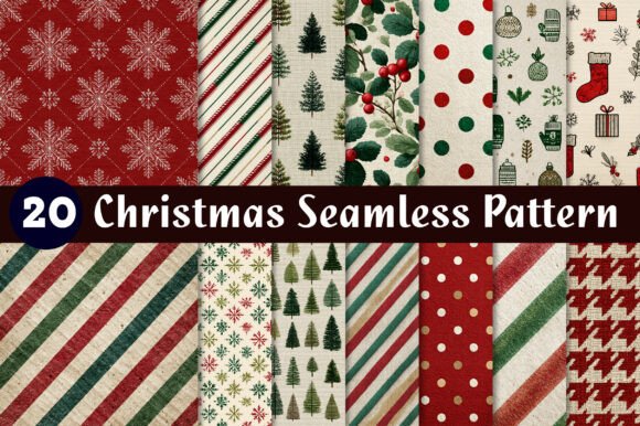 Christmas Semsless Pettern: Illustrations for Sellers