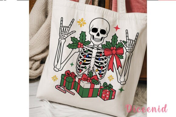 Festive Skeleton Christmas PNG Clipart Review