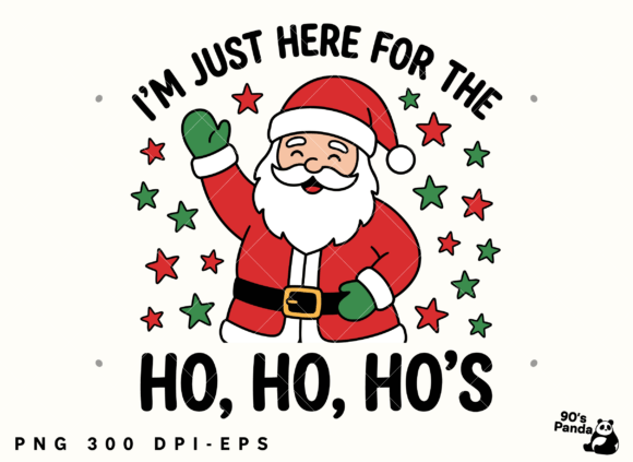 Funny Christmas Ho Ho Hos Illustrations