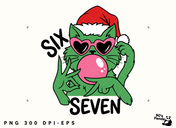 Funny Christmas Six Seven 67 Png Eps Illustrations