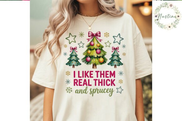 Funny Christmas Trees PNG Clipart for Illustrations
