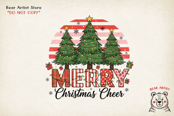 Merry Christmas Cheer PNG: Editorial Illustrations
