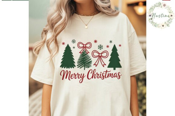 Merry Christmas Tree Bows PNG Clipart for Illustrations