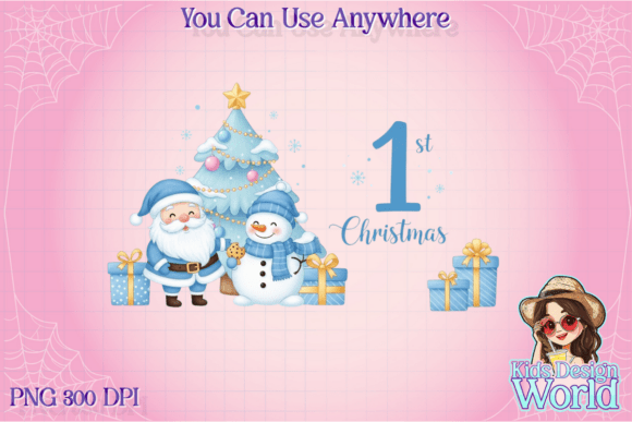 My First 1st Christmas Sublimation PNG & Illustrations