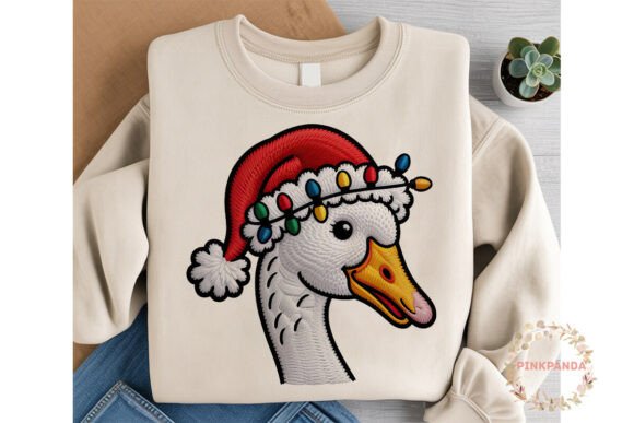 Reviewing Christmas Goose Santa Hat PNG Clipart Illustrations