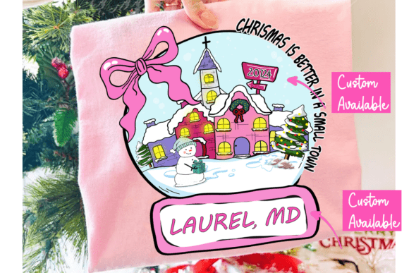 Small Town Christmas PNG: Festive Illustrations